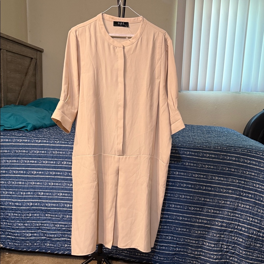 Beige Midi Dress